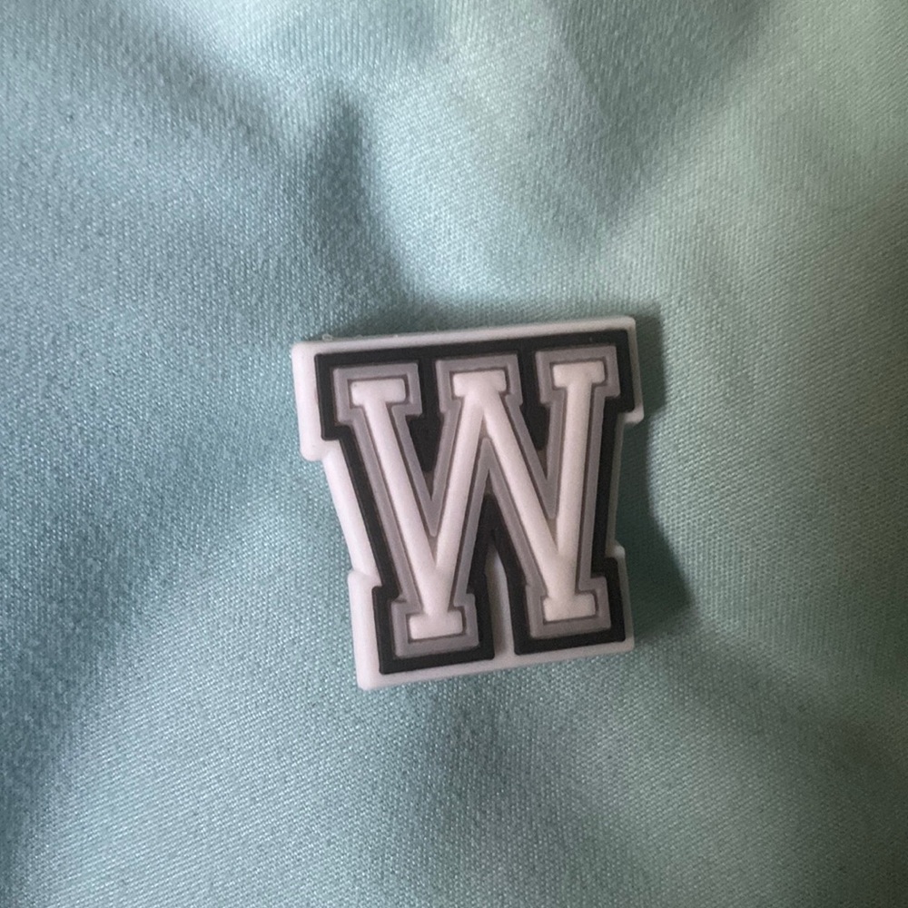 Letter W croc charm